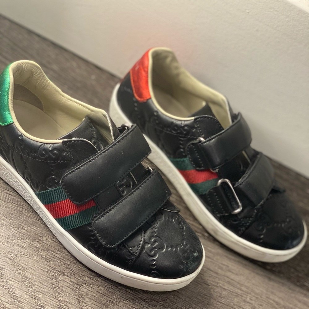Gently used kids Gucci sneakers